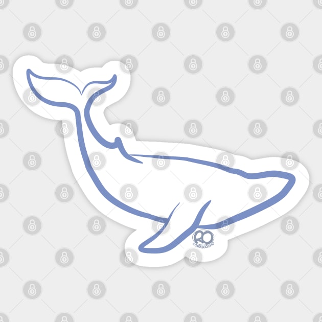 Whale Sticker by Corrococho